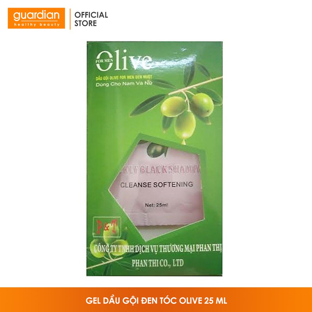 Dầu gội nhuộm đen tóc olive 25 ml