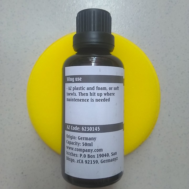 TẨY XÓA ĐỐM TRẮNG VÀ LÀM MỚI NHỰA NHÁM, NHỰA ĐEN AZ PLASTIC, 50ml