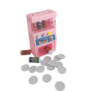 Đồ chơi máy bán nước tự động mini có 4 lon nước và xu