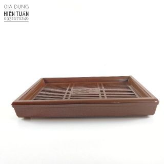 KHAY TRÀ NHỰA CHỮ NHẬT