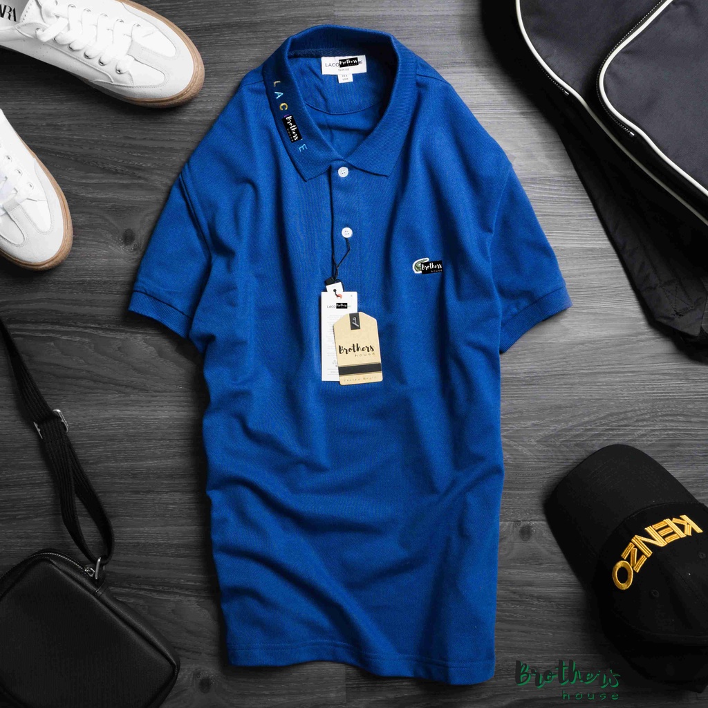 |Chuẩn hãng| Áo polo nam Lacoste cổ viền chữ bao chuẩn bao ngon