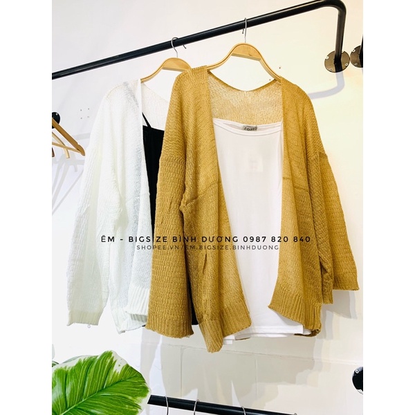 [BIGSIZE] ÁO LEN MỎNG Áo Cardigan Size Lớn | BigBuy360 - bigbuy360.vn