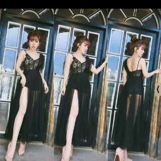 Maxi lưới kết ren phủ 1 vai
