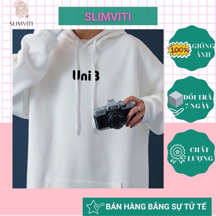 Áo hoodie form rộng nam nữ có dây kéo cute SLIMVITI KNN29 | BigBuy360 - bigbuy360.vn