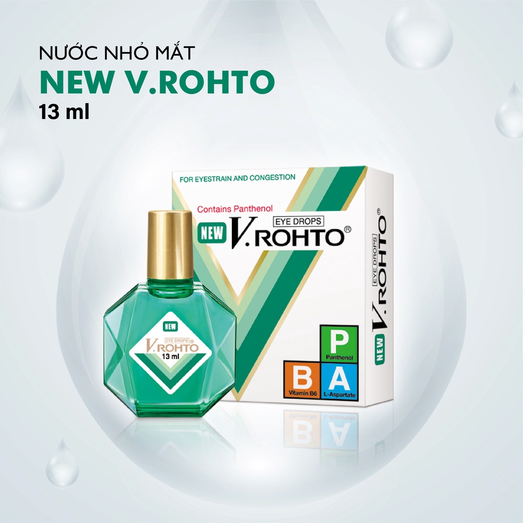 Nhỏ mắt NEW V.ROHTO lọ 13ml - Giữ ẩm cho mắt