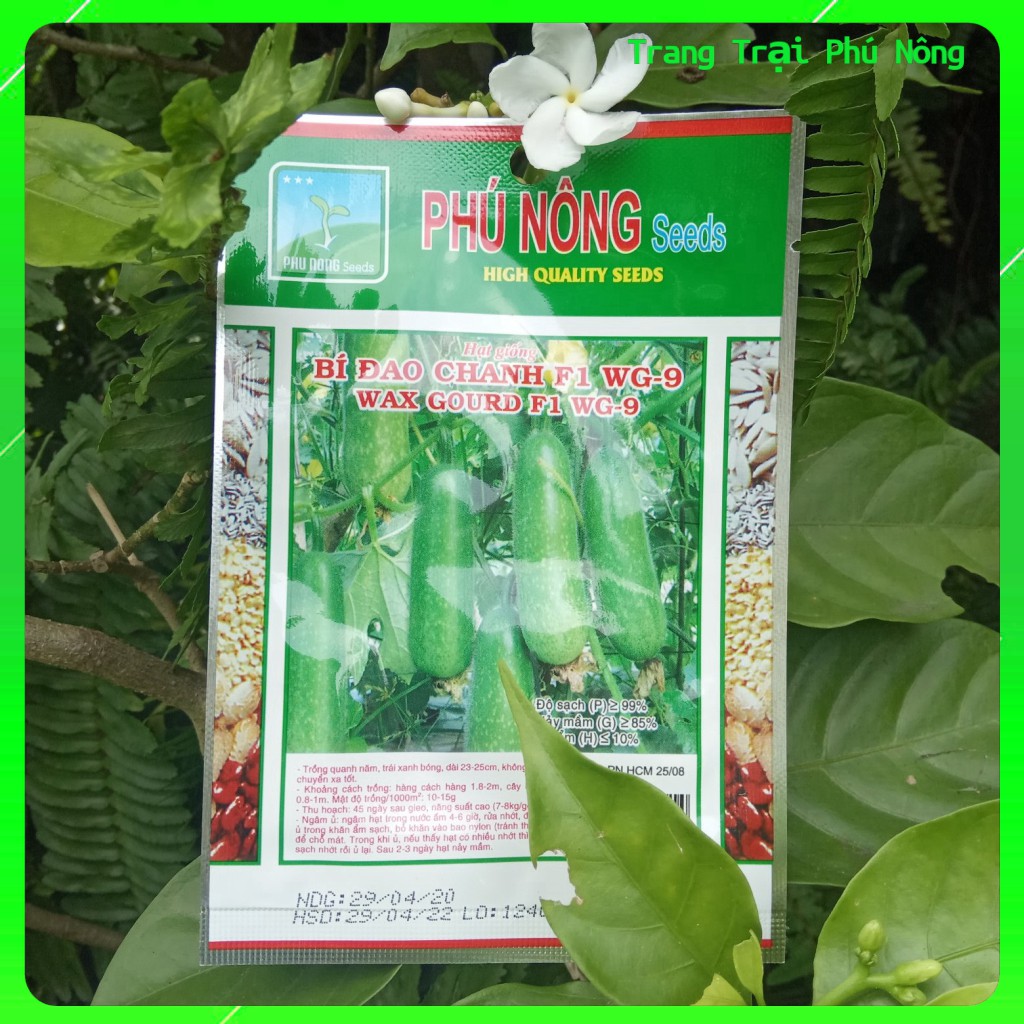 Hạt Giống Bí Đao Chanh F1 WG-9 Phú Nông - Gói 0.2g - Wax Gourd