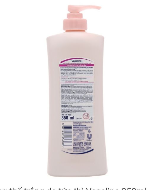 Sữa dưỡng thể trắng da tức thì Vaseline 350ml