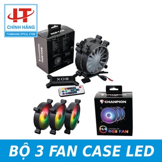 FAN CHANPION SLIM RGB ( Bộ 3 Fan RGB Có Hub + Controler )