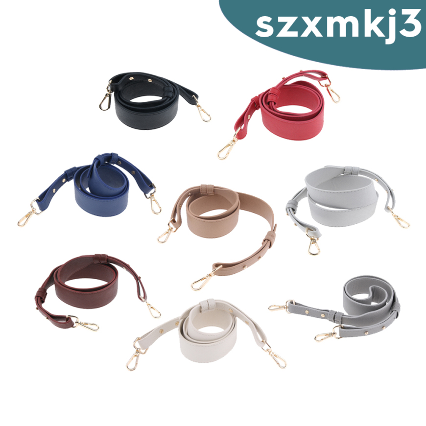 Dây da đeo túi xách bản rộng 4cm màu đen thay thế thông dụng