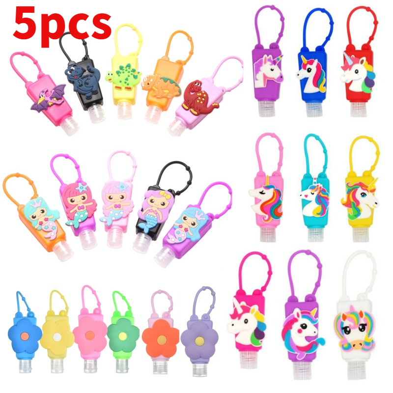 Bộ 5 Giá Đỡ Chai Nước Rửa Tay Hình Khủng Long/Khủng Long Hoạt Hình Dành Cho Trẻ Em