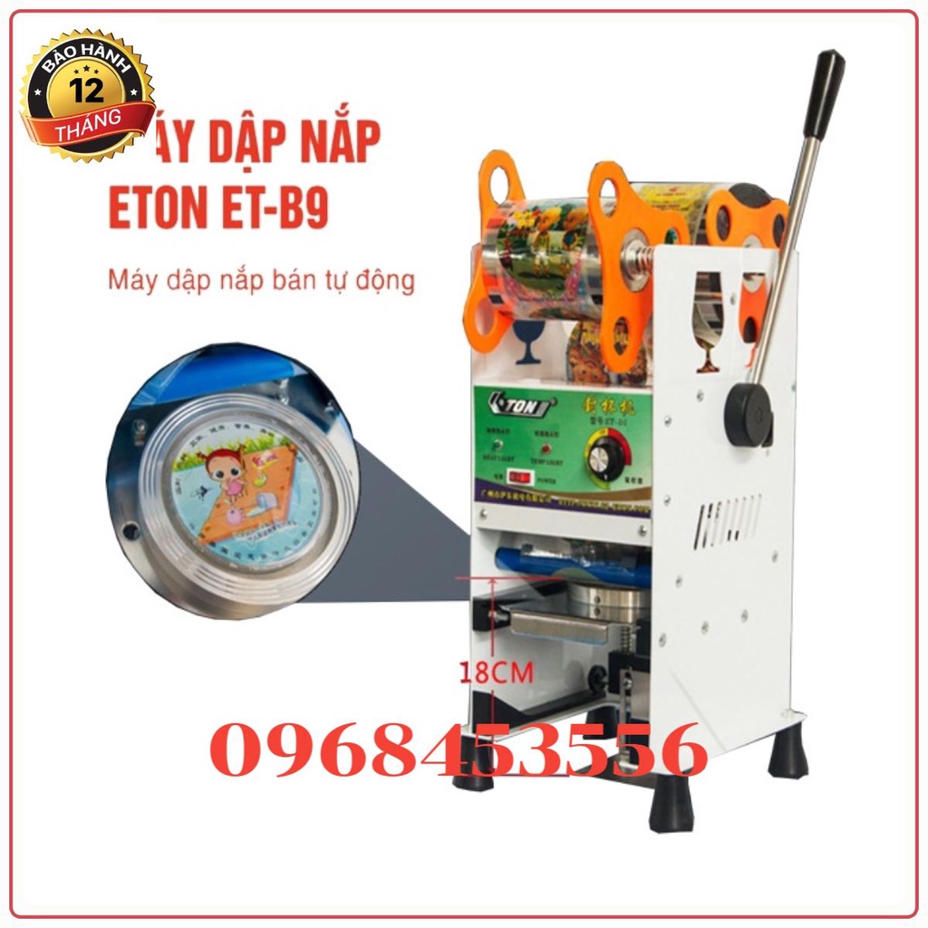 Máy dập nắp cốc, ép miệng ly tự động cuốn màng ET-B9