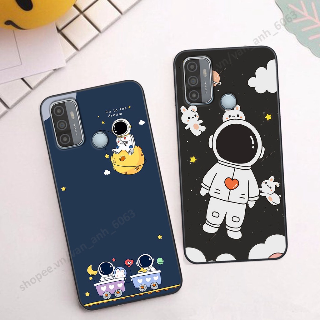 Ốp Oppo A53 hình bầu trời, phi hành gia đẹp, ốp lưng điện thoại oppo viền dẻo cao cấp
