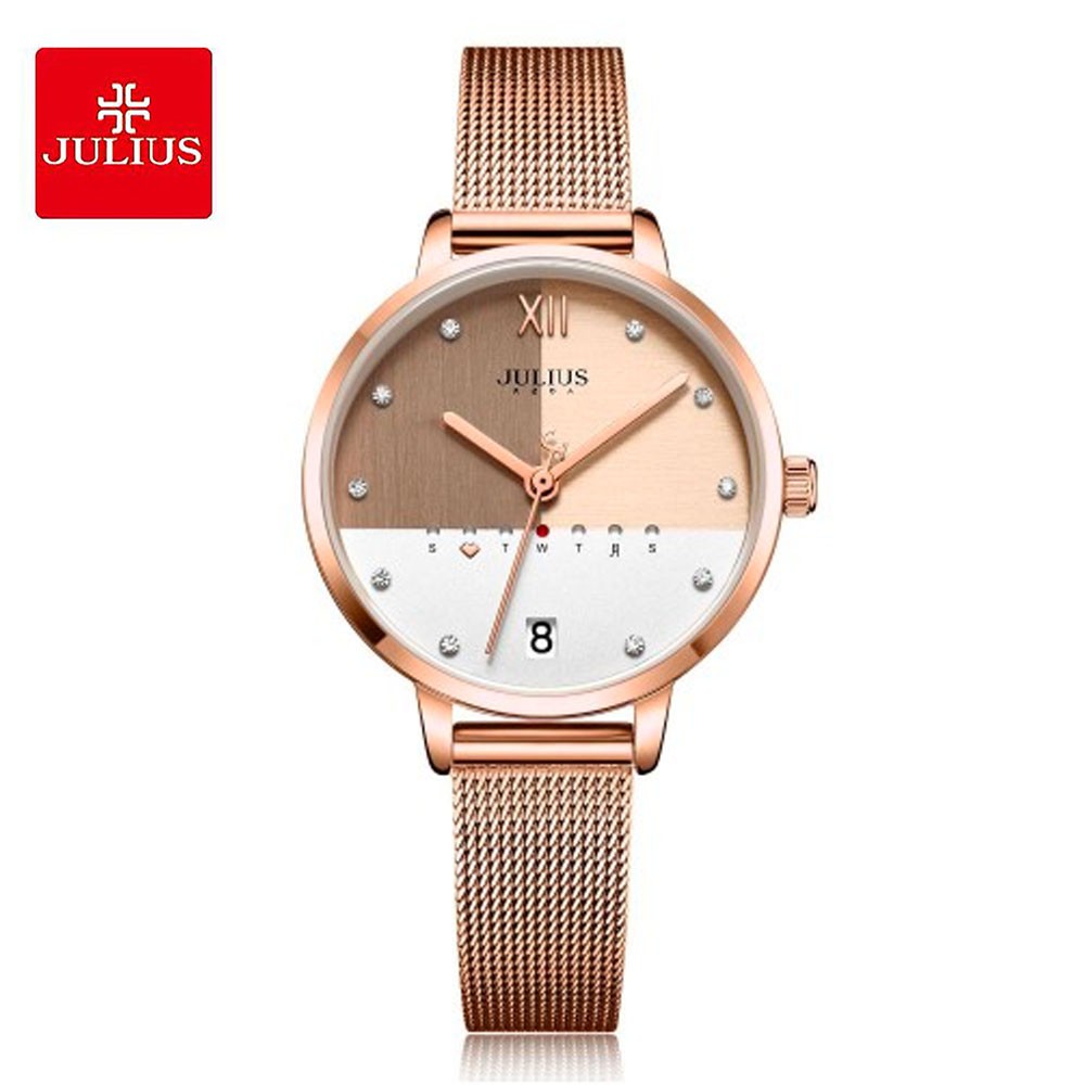 Julius Official | Đồng hồ nữ JULIUS JA1100 dây thép