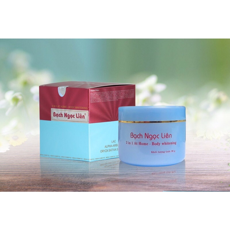 COMBO 4 MÓN Siêu dưỡng trắng. Kem body bạch ngọc liên + vaseline x10 +abutine +dưởng e