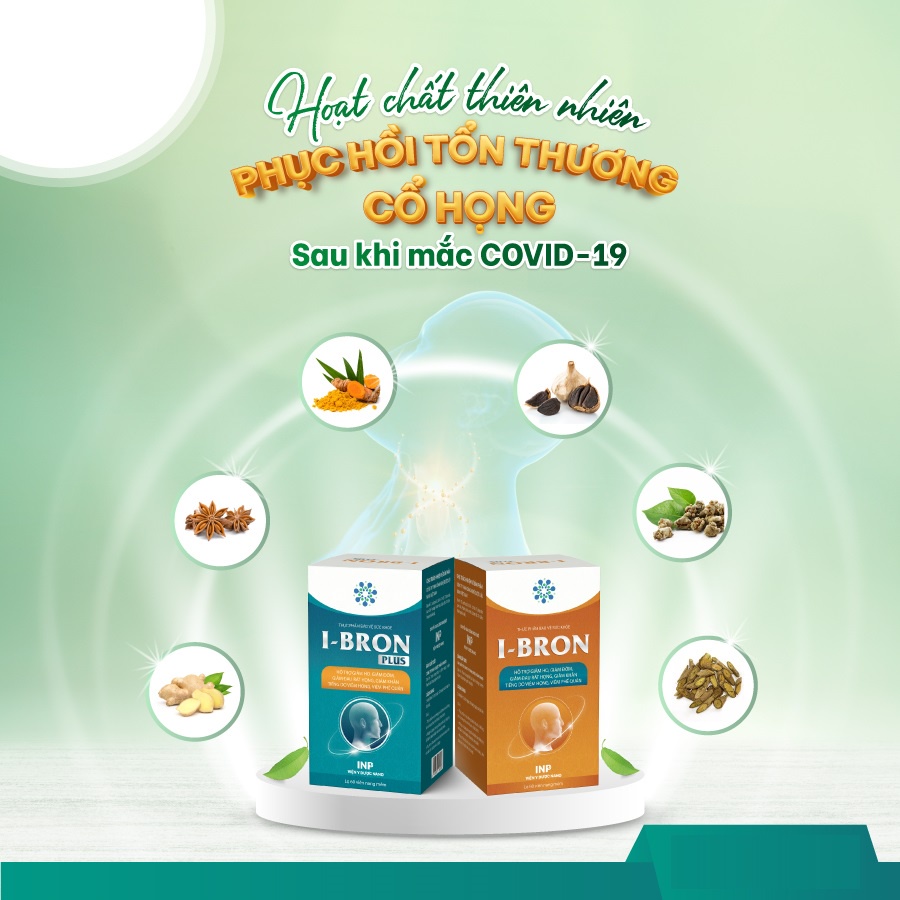 I-Bron Hỗ Trợ Giảm Các Triệu Chứng Ho, Đờm, Đau Rát Cổ Họng, Khản Tiếng - Sản Phẩm Của VietLife Nano