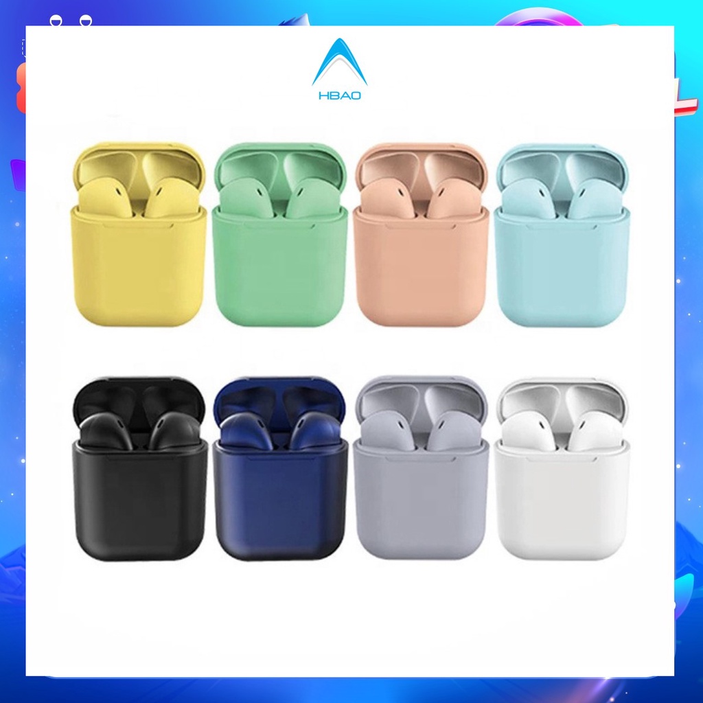 Tai nghe Bluetooth TWS v5.0 Inpods 12 inpods12 inpods i12 Nhét tai True Wireless không dây Cảm ứng vân tay Bản quốc tế