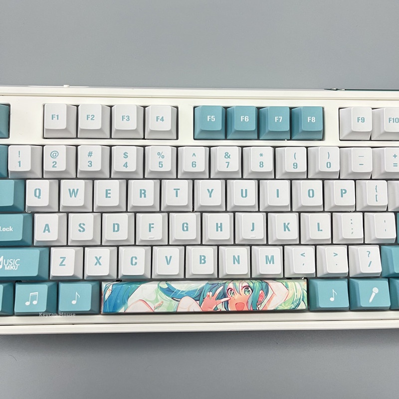 Hatsune Miku Keycap Cherry Profile miku Anime PBT Dye Sub Bàn phím cơ học Keycap