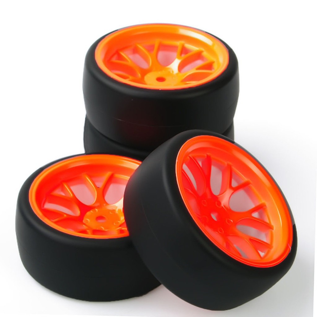 Bộ 4 Bánh Xe Đồ Chơi 12Mm Tỉ Lệ 1 / 10 Cho Hsp Hpi Rc