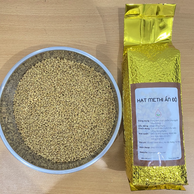 Hạt Methi Ấn Độ Gói 900gram - Hút Chân Không - Hạt Methi Cao Cấp Loại 1 - BKChinhHang