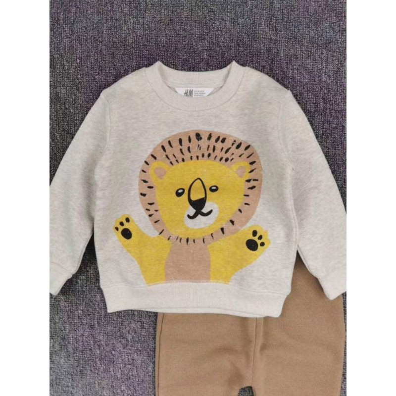 Bộ nỉ bông Hm cho bé trai