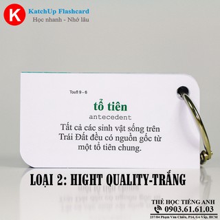 Flashcard Tiếng Anh TOEIC (600 từ) – 3 loại giấy