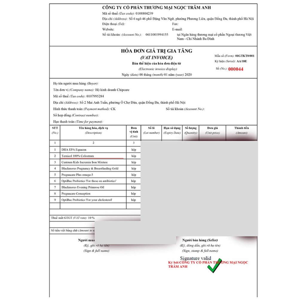 Sữa Non Ternicol Colostrum - 70gr