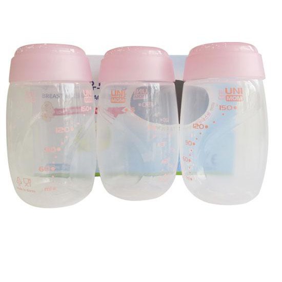 Bình trữ sữa mẹ (đựng sữa mẹ) Unimom - 150ml (bộ 3 bình) UM872170