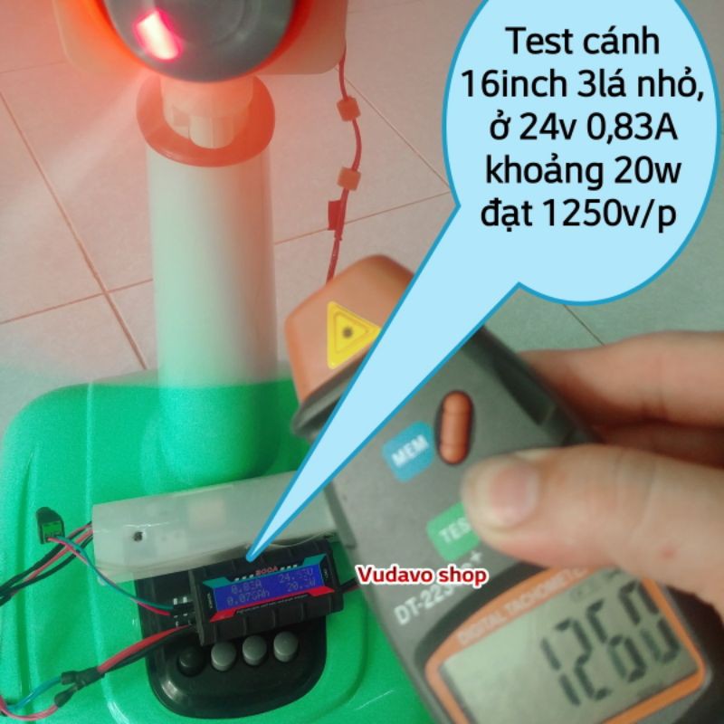 Đầu quạt không chổi than 12 24v BLDC