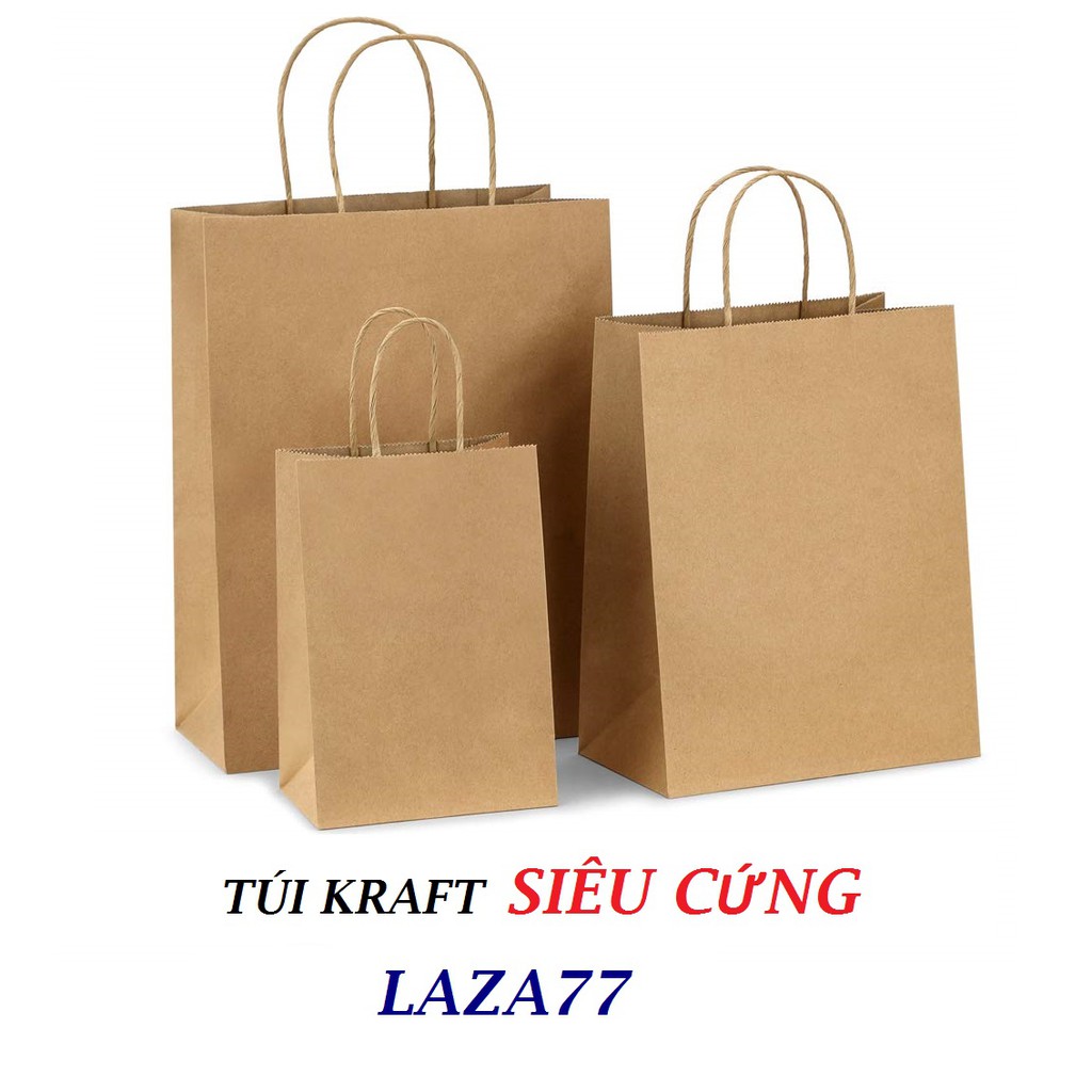 Túi giấy xi măng, túi kraft gói hàng nhiều size