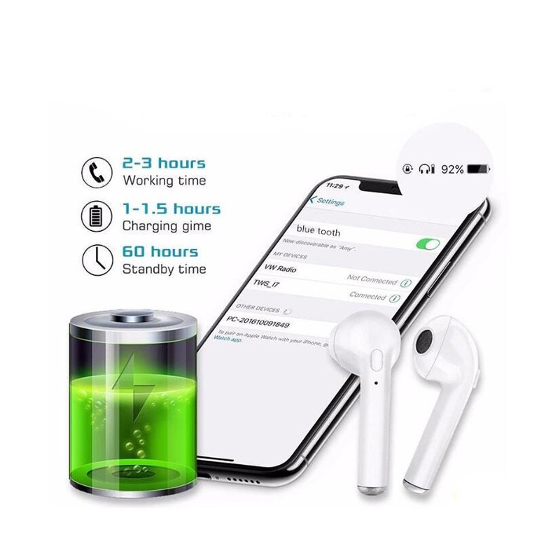 Tai nghe Bluetooth 5.0 I7S chất lượng cao | BigBuy360 - bigbuy360.vn