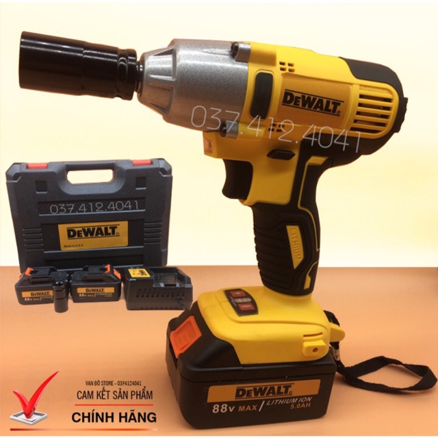 Súng bắn ốc-: súng siết bu lông không chổi than 88 v