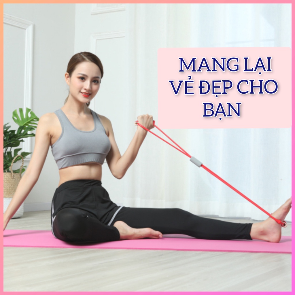 Dây Kéo Đàn Hồi Tập gym yoga, Dây Đàn Hồi Kháng Lực Tập Thể Lực Tập Tay Đa Năng Vòng Số 8 Dành Cho Nam Nữ.