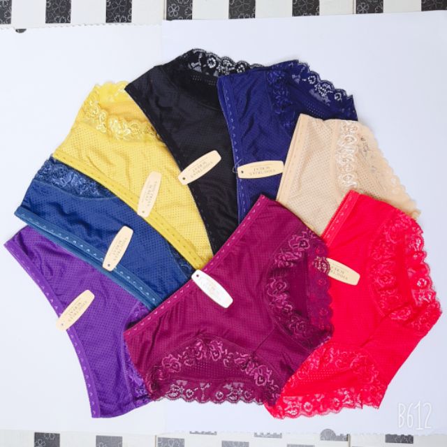 [HÀNG ĐẸP] SET 10 QUẦN LÓT NỮ THÔNG HƠI VIỀN REN SIÊU ĐẸP 6033