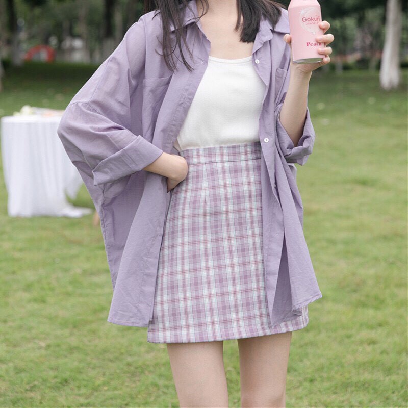 [SALE SP MỚI] Chân váy kẻ caro dáng chữ A hot hit | BigBuy360 - bigbuy360.vn