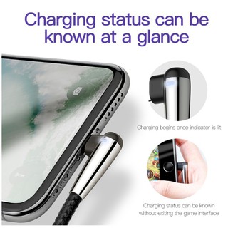 Cáp sạc nhanh siêu bền Baseus Sharp Bird Lightning cho iPhone/ iPad (Metal MVP Elbow Mobile Game Cable)
