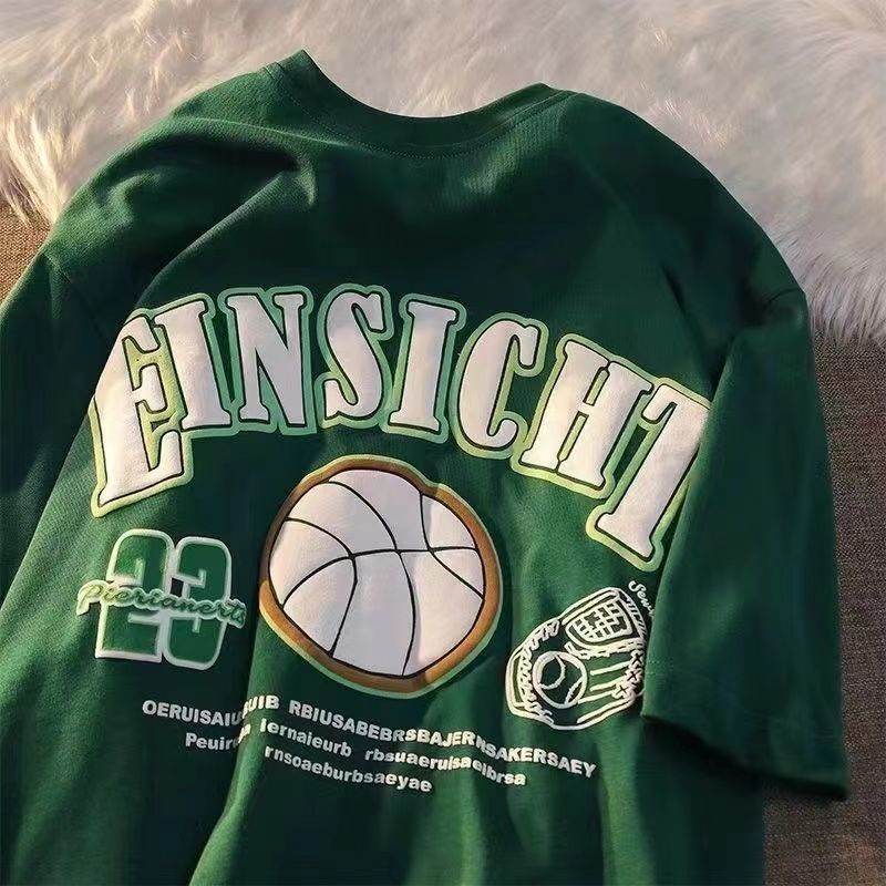 Áo Thun Ngắn Tay Dáng Rộng In Họa Tiết Thời Trang Mùa Hè Dành Cho Nam Và Nữ