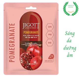 Mặt Nạ Dưỡng Da Hàn Quốc Jigott Ampoule Lựu, Mặt Nạ Trắng Da, Chống Lão Hóa