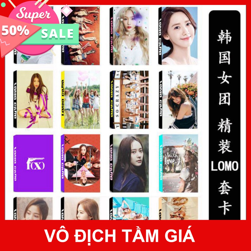 Chuyendokpop (20 MẪU) Lomo snsd yoona tae yoen lomo t-ara lomo apink lomo blackpink lomo redvelvet bộ ảnh hộp 30 ảnh thẻ