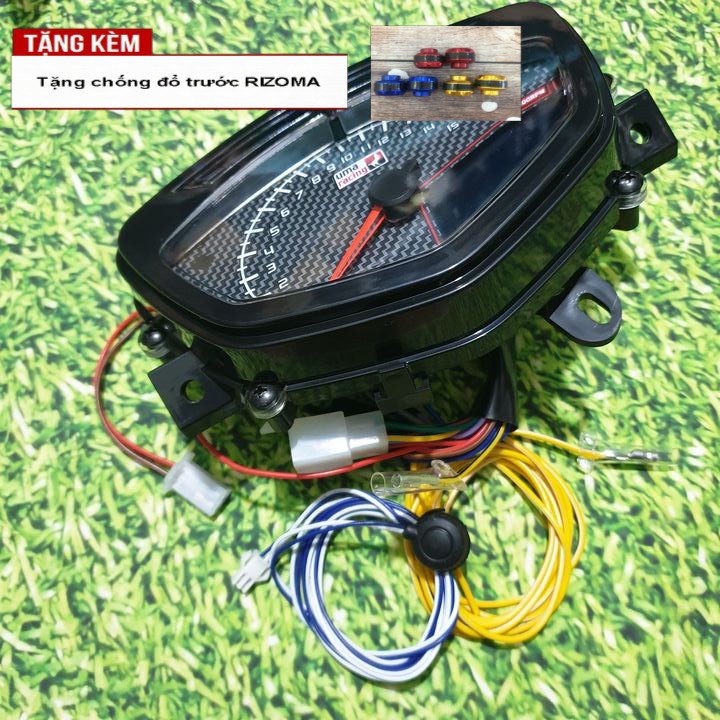 Đồng hồ điện tử UMA Racing gắn xe Sirius và Exciter - Tặng ngay đôi chống đổ trước răng cưa - S1339