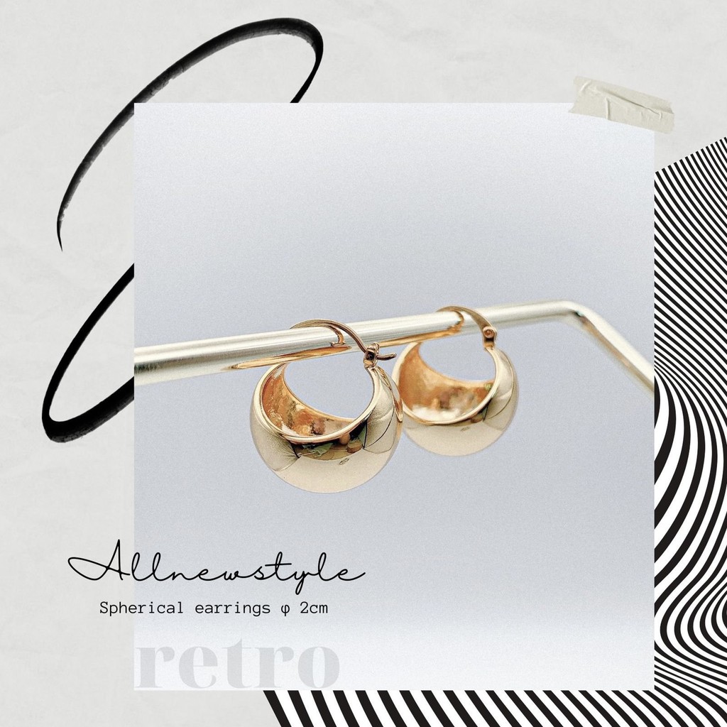 Bông tai Allnewstyle Retro phong cách Châu Âu