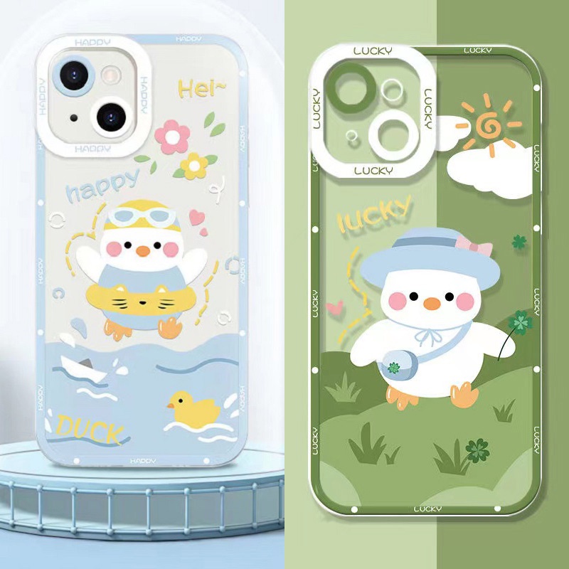 Ốp Điện Thoại Cho Xiaomi Redmi Note 11 11S 10 10S 4G 10C 10 9S 9 8 7 6 7A S2 9T 9A 9C Poco X3 Nf GT F3 F2 M3 M4 Pro 5G 4G Vịt Hạnh Phúc