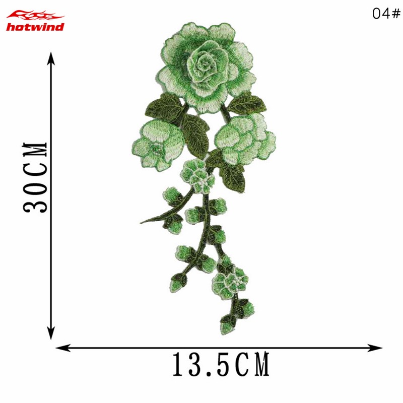 Miếng Thêu Hình Bông Hoa Trang Trí Quần Áo 12 Màu Tùy Chọn