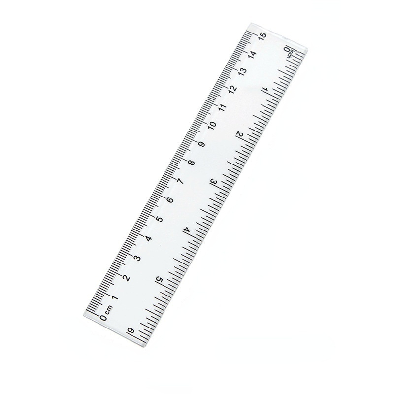 Thước Kẻ Thẳng 15cm 20cm 30cm Bằng Nhựa Trong Suốt Để Bàn Học Sinh / Văn Phòng / Trường Học