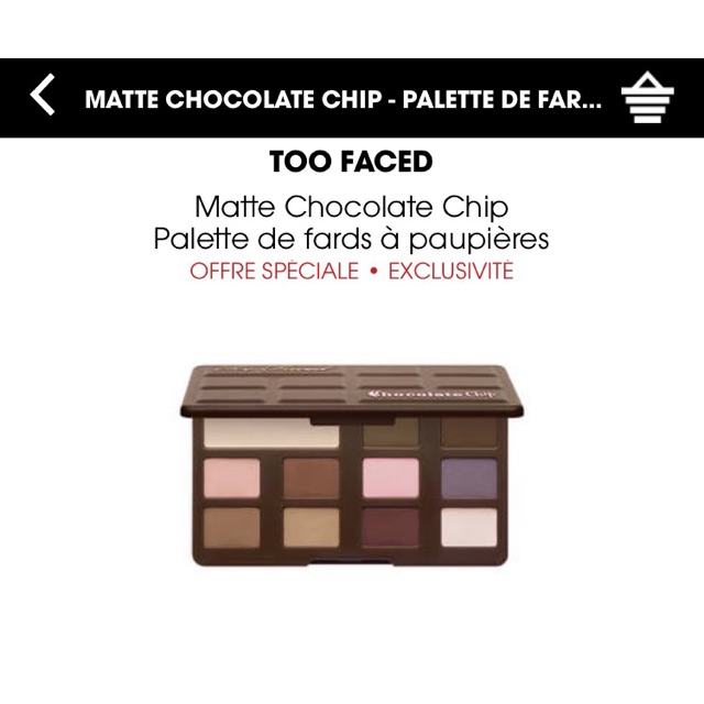 Too faced matte chocolate chip