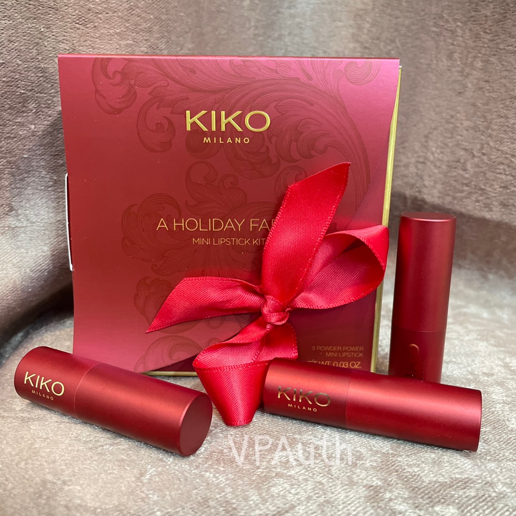 Set 3 son Kiko Mini holiday fable lipstick