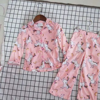Bộ pijama ngựa hồng cho bé gái 3-13 tuổi