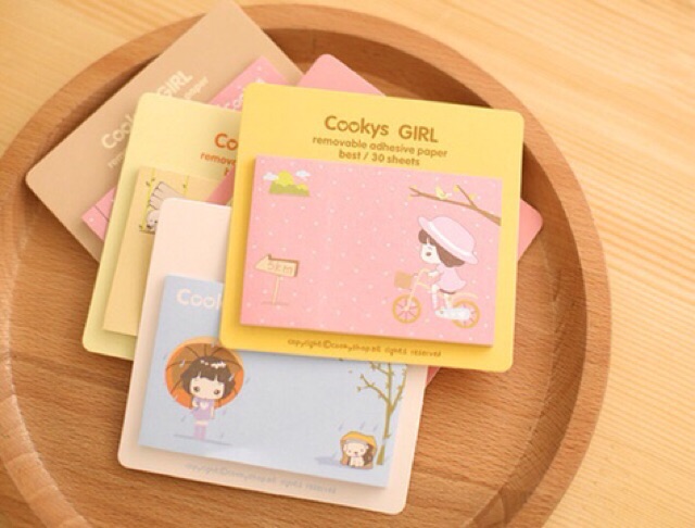 Tổng hợp các mẫu giấy note cute đồng giá