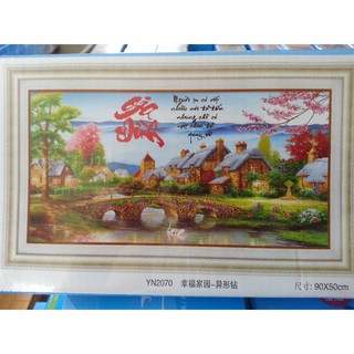 Tranh đính đá gia đình yn2070
