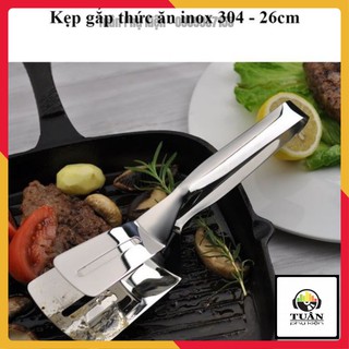 [HOT] COMBO 2 KẸP GẮP THỨC ĂN BẰNG INOX - 26CM