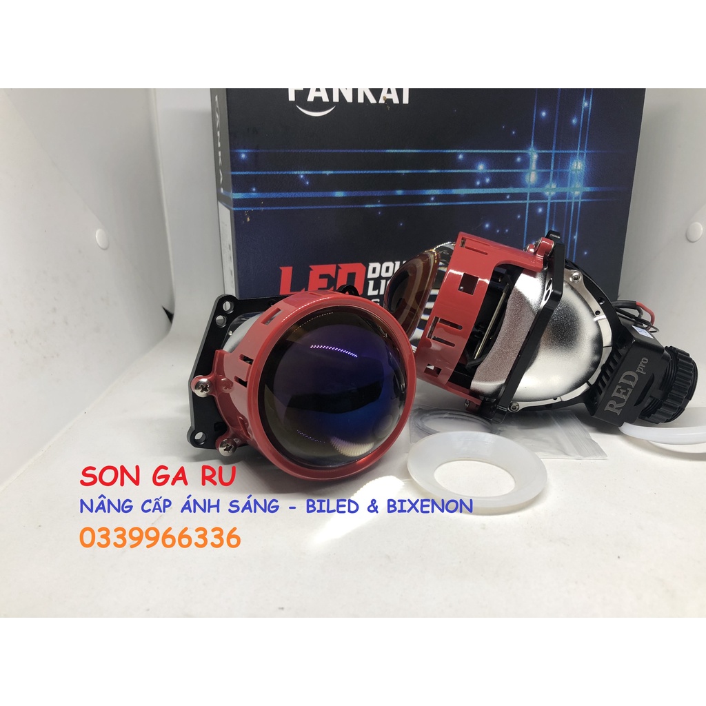 Bộ BI LED pha RED PRO 3 inch đuôi H4